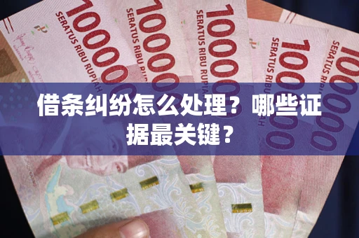 北京借条纠纷怎么处理？哪些证据最关键？