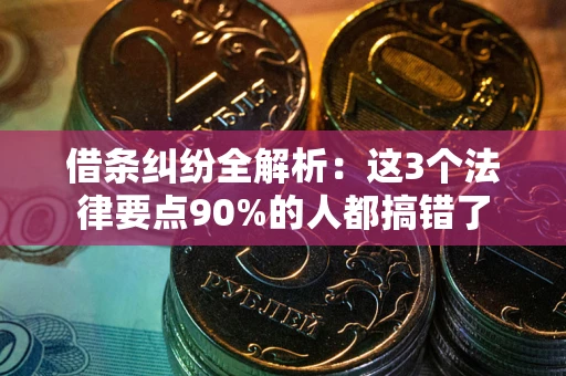 北京借条纠纷全解析：这3个法律要点90%的人都搞错了
