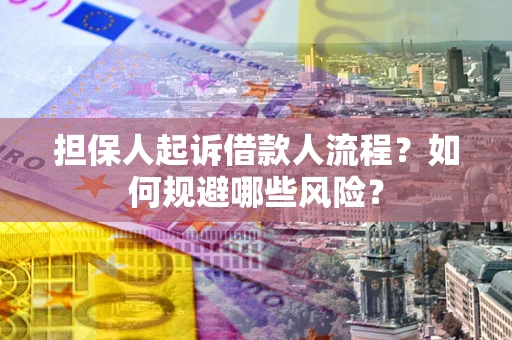 北京担保人起诉借款人流程？如何规避哪些风险？