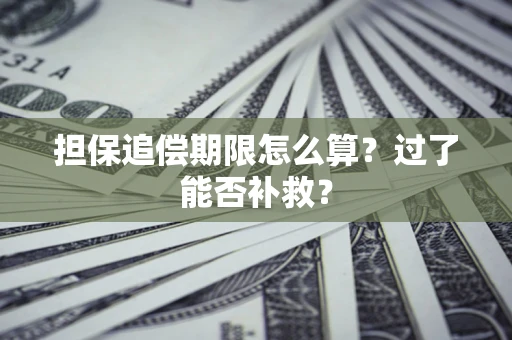 北京担保追偿期限怎么算？过了能否补救？