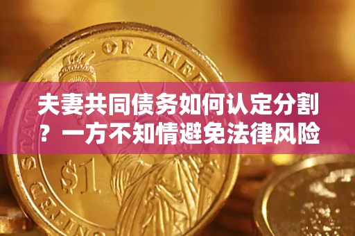 北京夫妻共同债务如何认定分割？一方不知情避免法律风险必看！